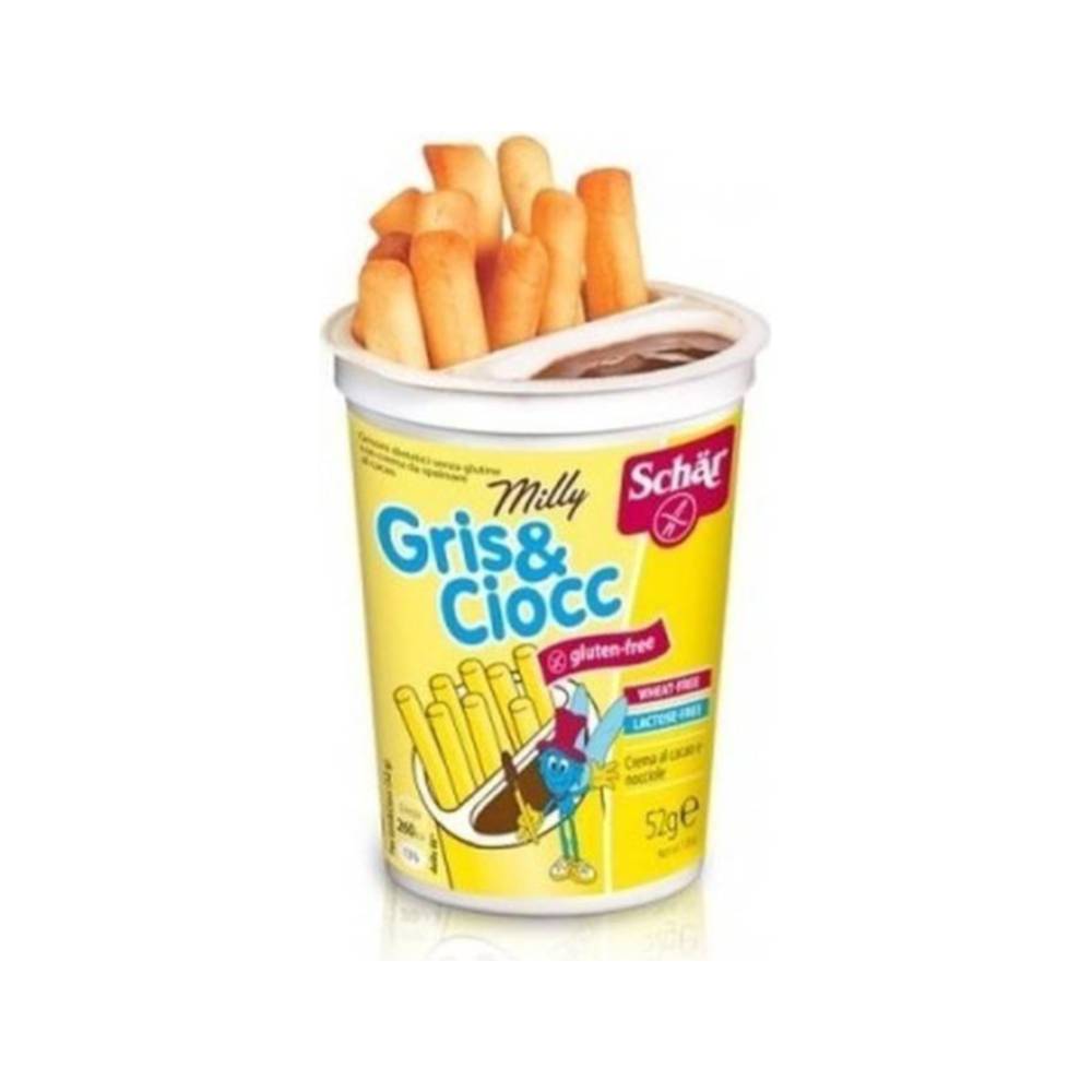 Schar gluténmentes gris&amp;ciocc grissini mogyorókrémmel 52 g