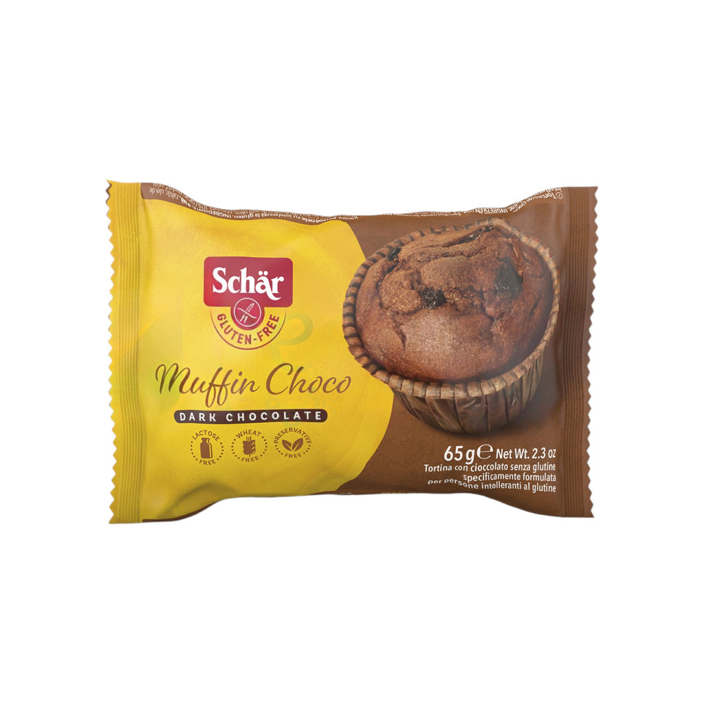 Gluténový muffin Schar s čokoládou 65 g