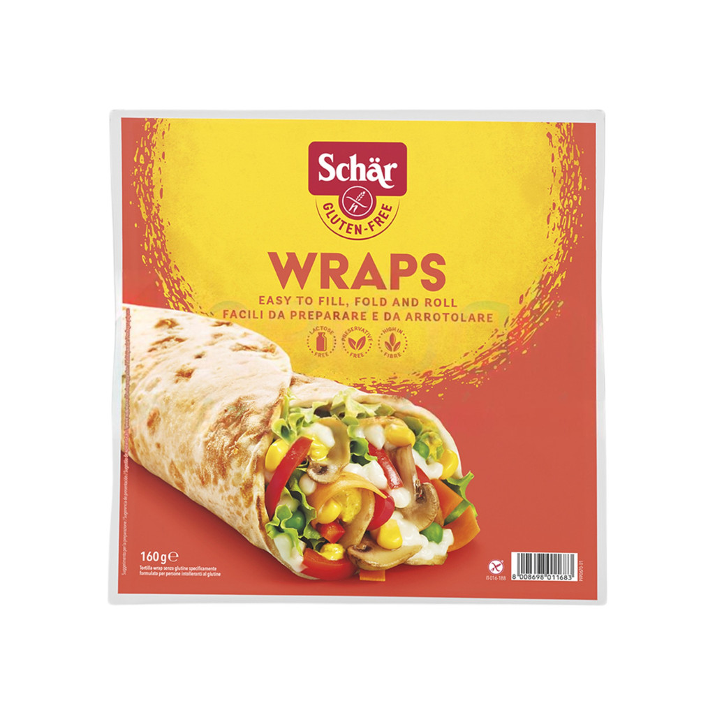 Schar glutenfreie Wraps Tortilla-Blatt 160 g