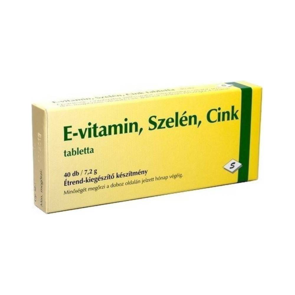 Selenium e-vitamin szelén cink tabletta 40 db