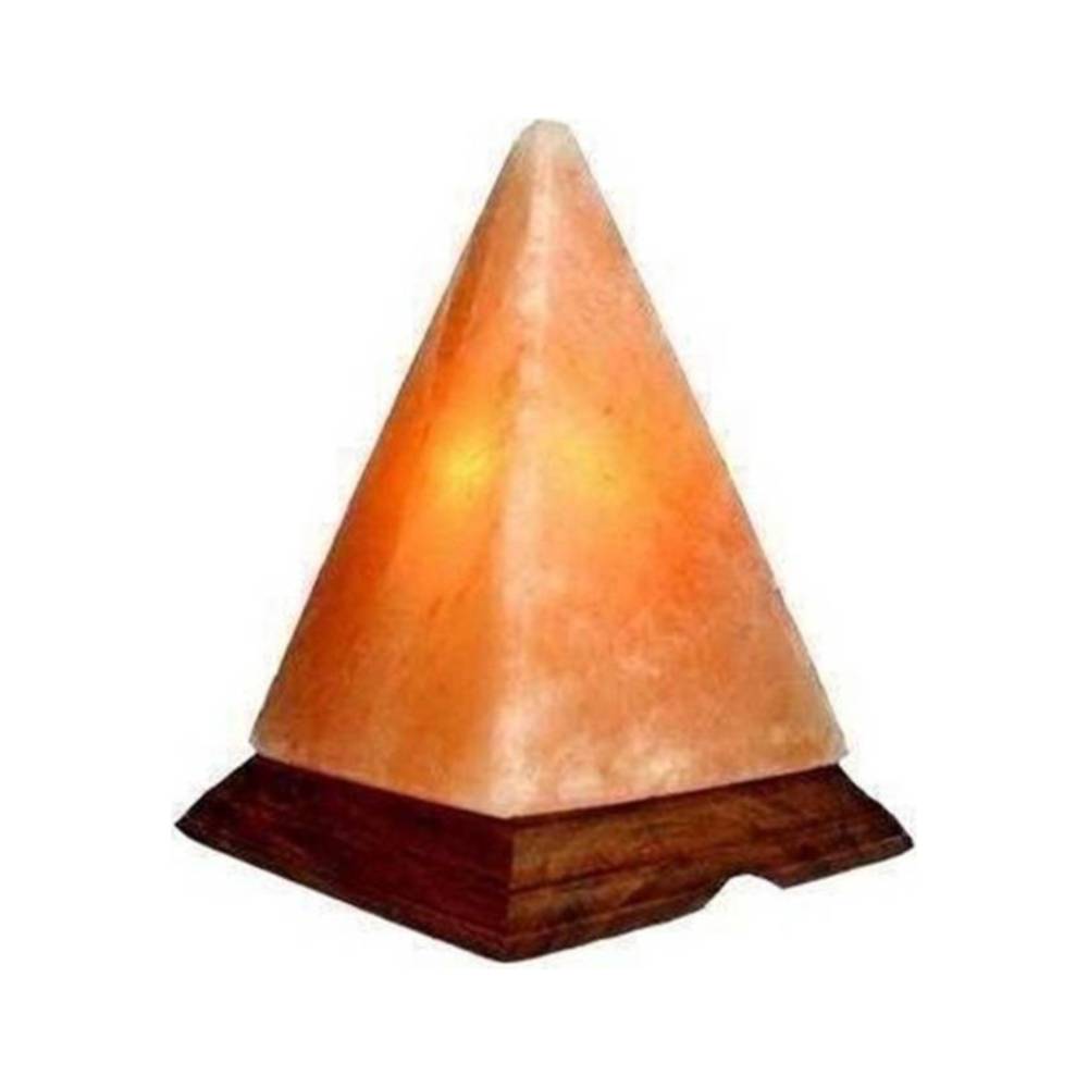 Himalájská krystalická sůl lampa pyramid 1 ks.
