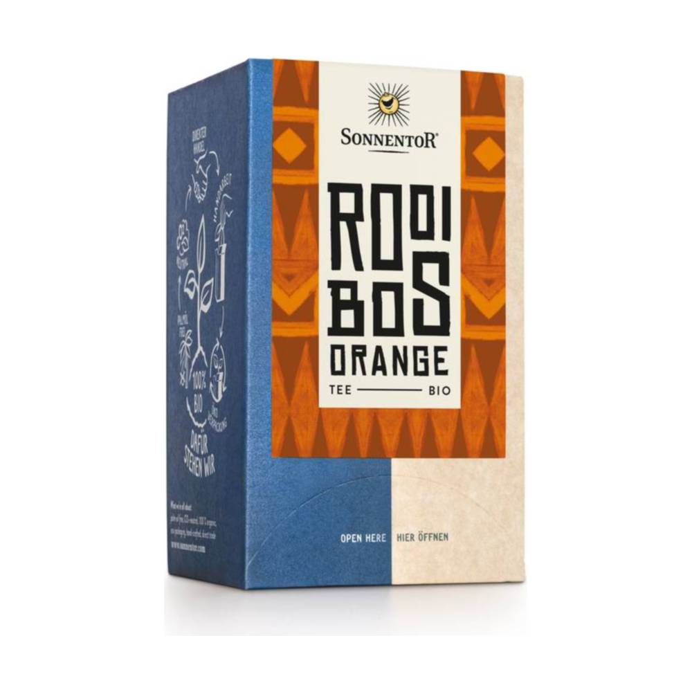 Ceai Sonnentor bio de rooibos cu portocale, filtru, 32 g