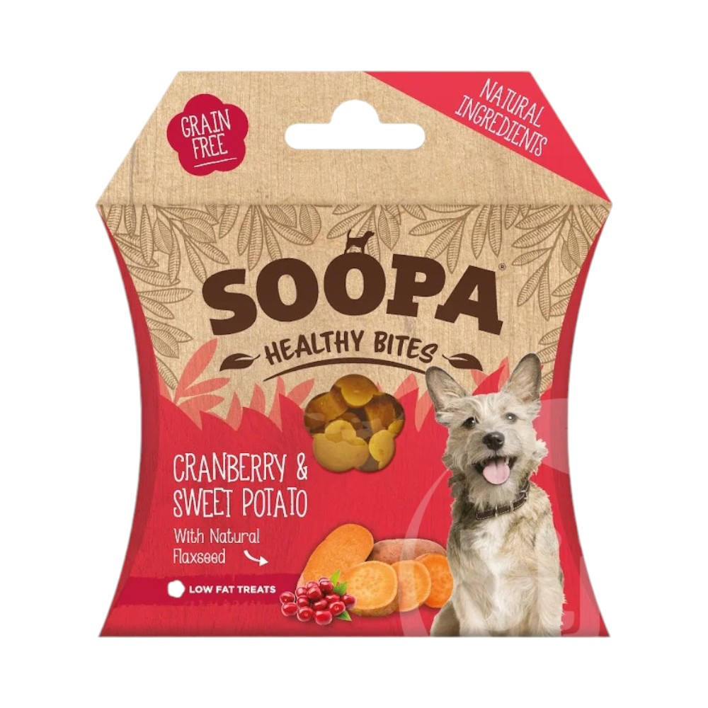 Soopa healthy bites vegán jutalomfalat vörös áfonya és édesburgonya 50 g
