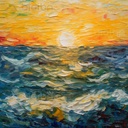 Sunset Serenity Waves