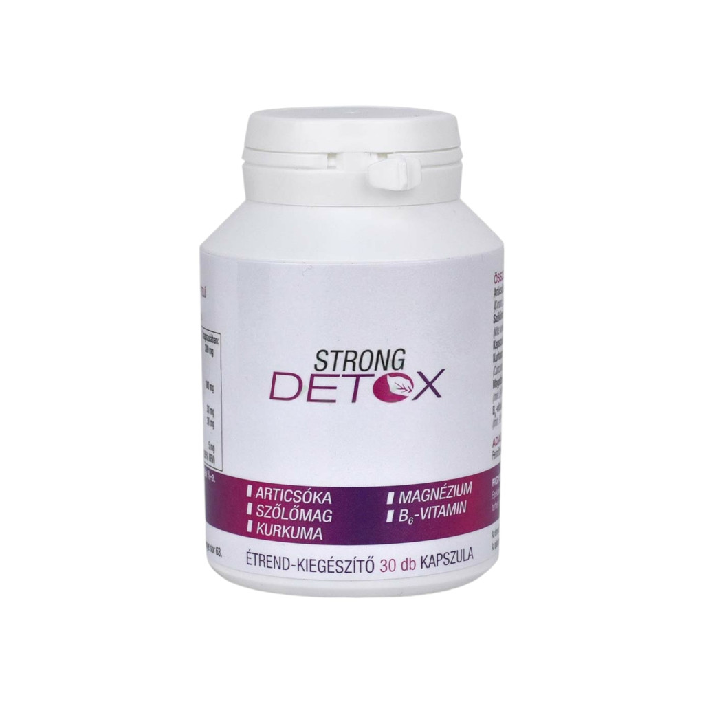 STRONG DETOX ARTICSÓKA, SZŐLŐMAG, KURKUMA, MAGNÉZIUM ÉS B6 VITAMIN ÖSSZETÉTELŰ ÉTREND-KIEGÉSZÍTŐ KAP