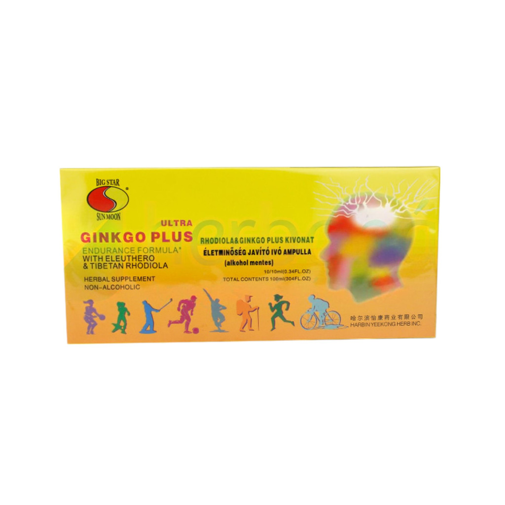 Sun Moon gingko és rhodiola ampulla 10x10ml 100 ml