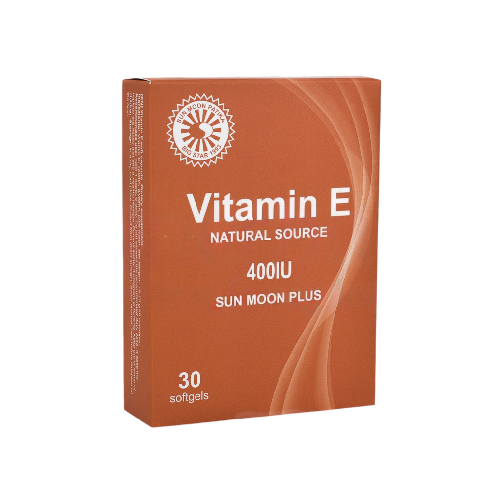 SUN MOON PLUS E-VITAMIN LÁGYZSELATIN KAPSZULA 30DB