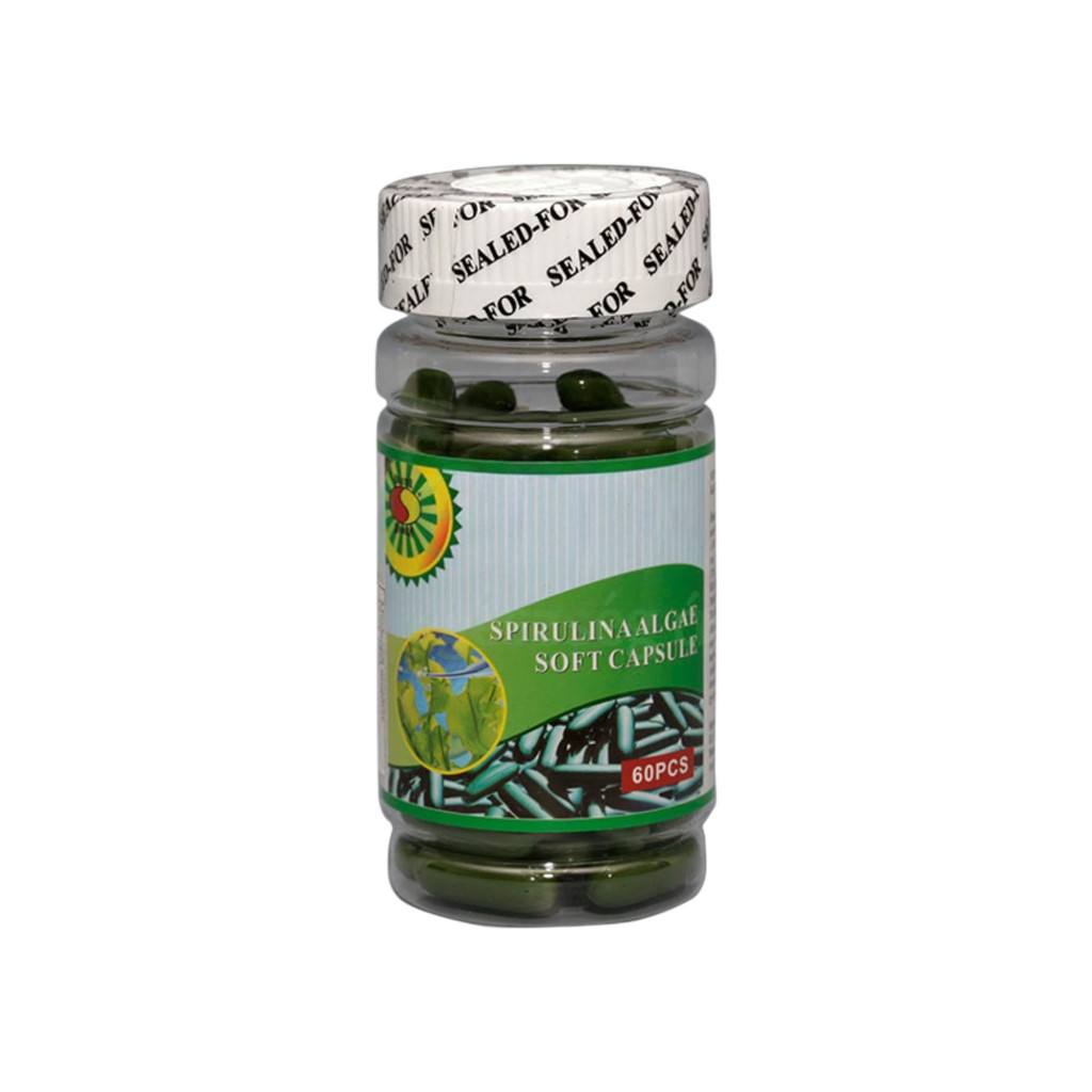 Kapsuly s riasami spiruliny Sun Moon, 60 ks