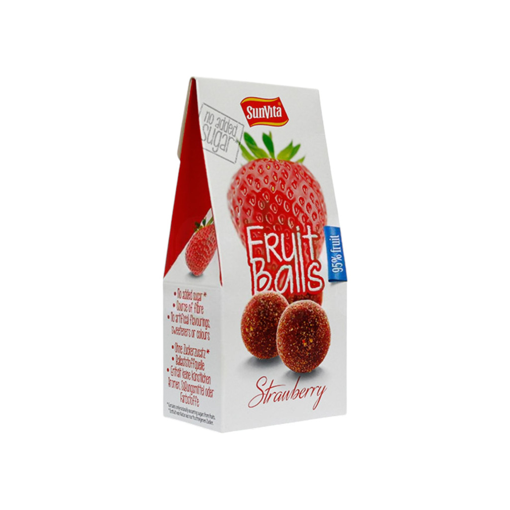 Kulki owocowe Sunvita z truskawkami 80 g