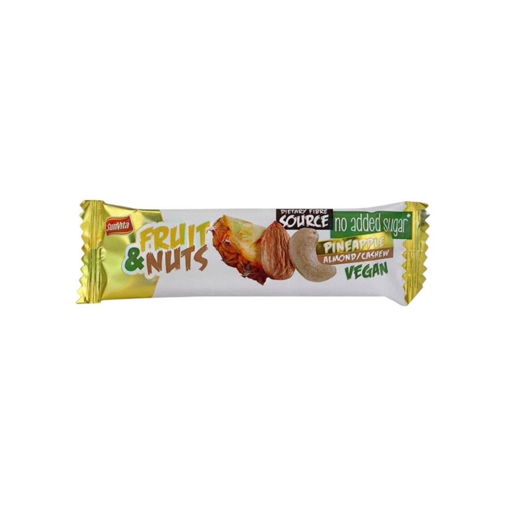 Feliuțe de fructe Sunvita cu ananas, caise și migdale 30 g