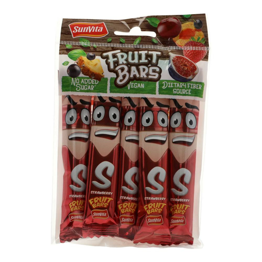 Sunvita fruit slice with strawberries, 5x15 g