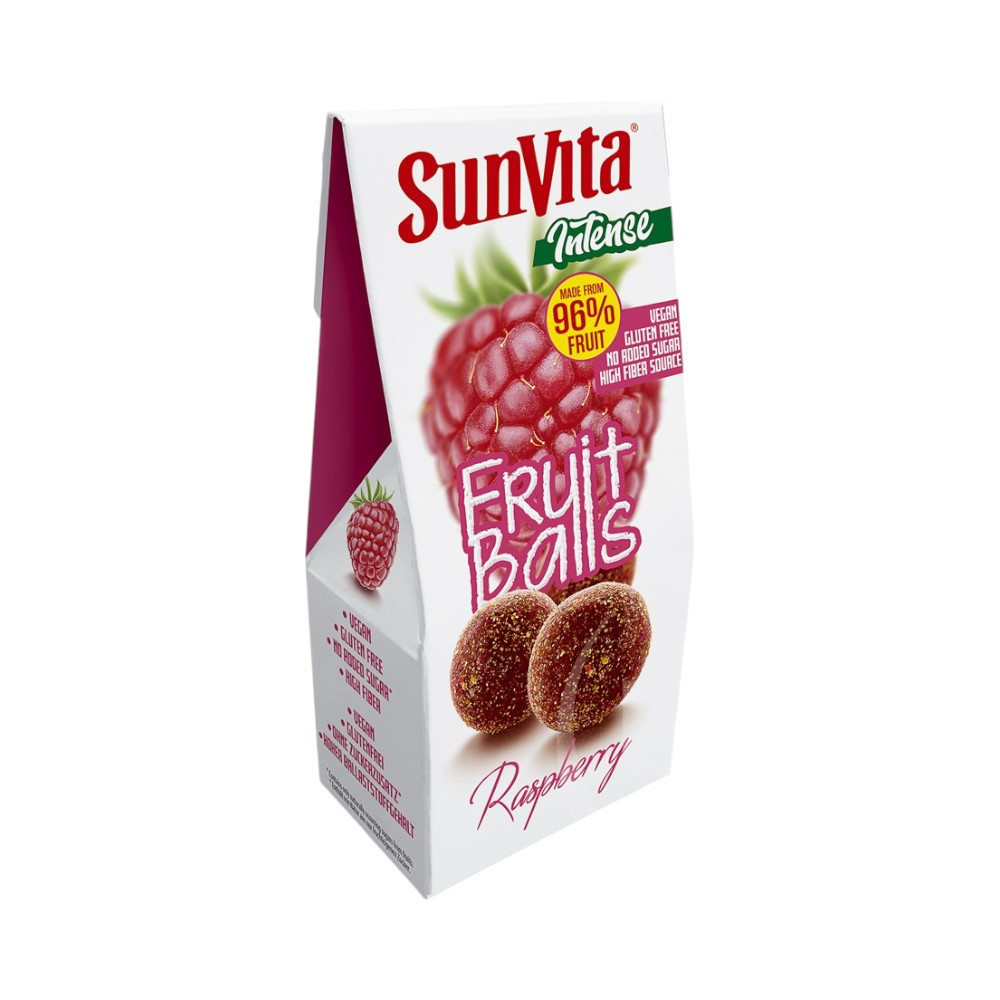 Intenzívne guľôčky s malinovou príchuťou a tekutým jadrom, 80 g