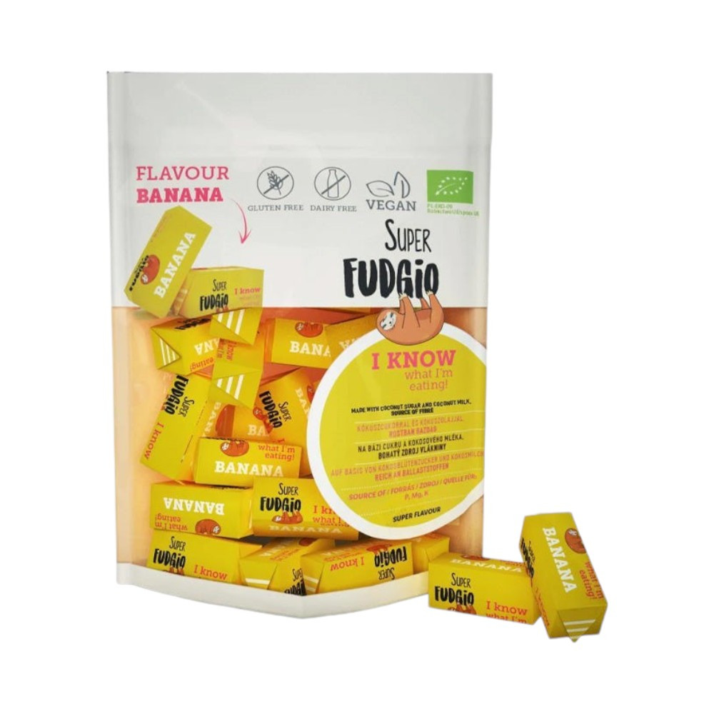 Super fudgio bio tejmentes banános karamella 150 g