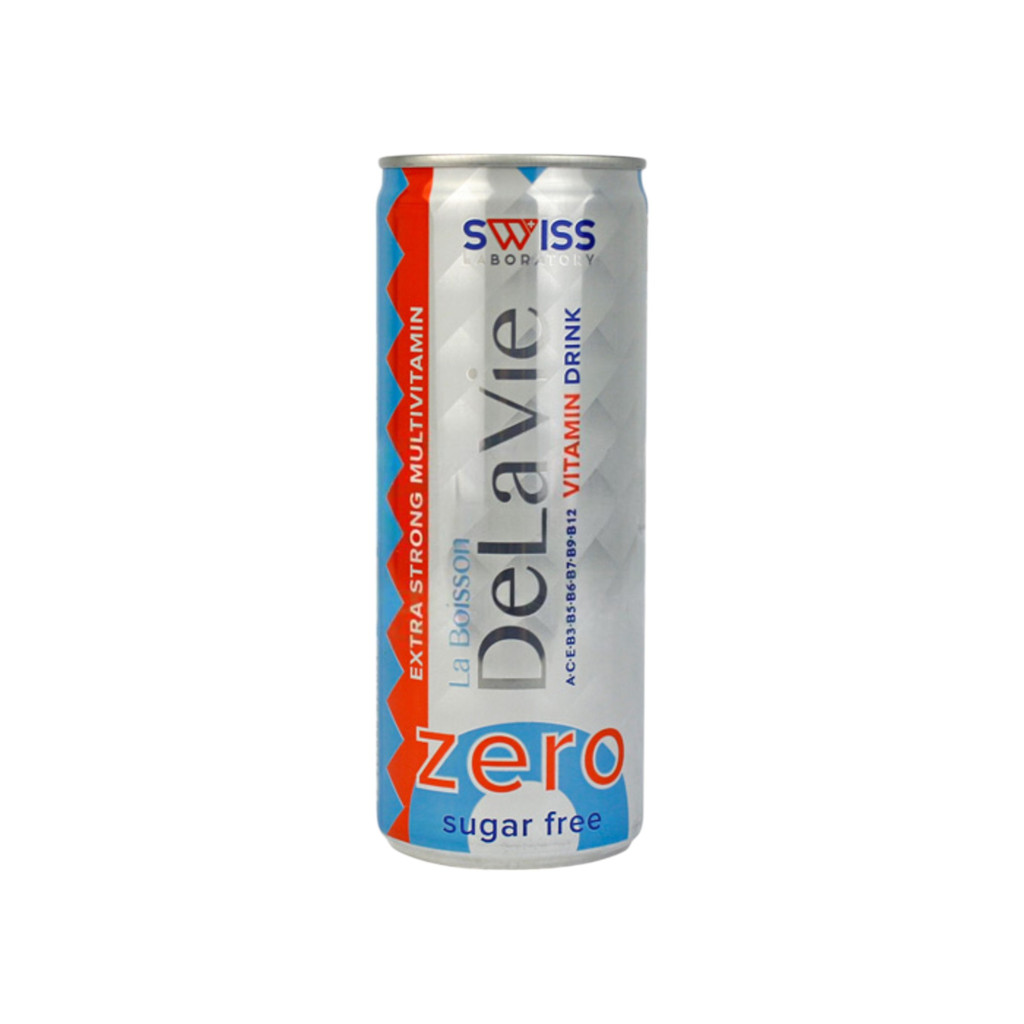 Multivitamínový nápoj Delavie Zero 250 ml zo švajčiarskej laboratórie