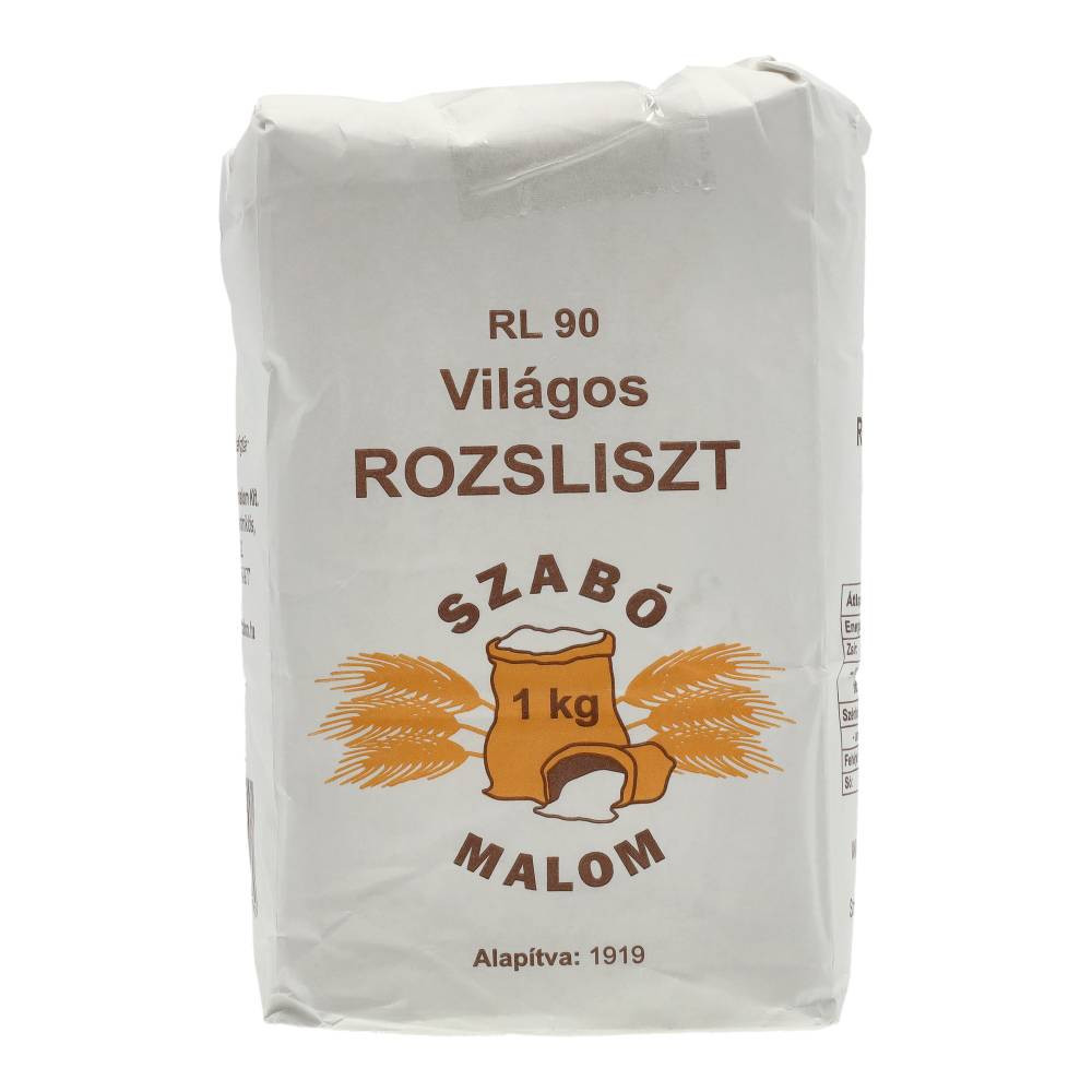 Szabó Malom világos rozsliszt rl-90 1000 g