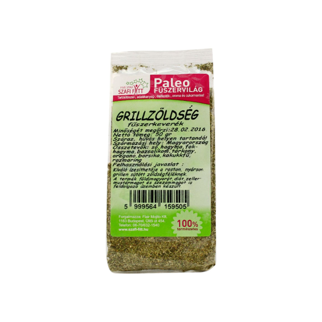 Amestec de condimente Szafi Fitt pentru legume la grătar, 50 g