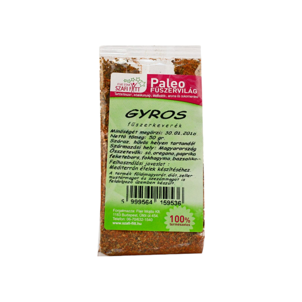 Amestec de condimente Gyros Szafi Fitt, 50 g