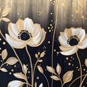 Pluie Dorée sur les Fleurs de Minuit