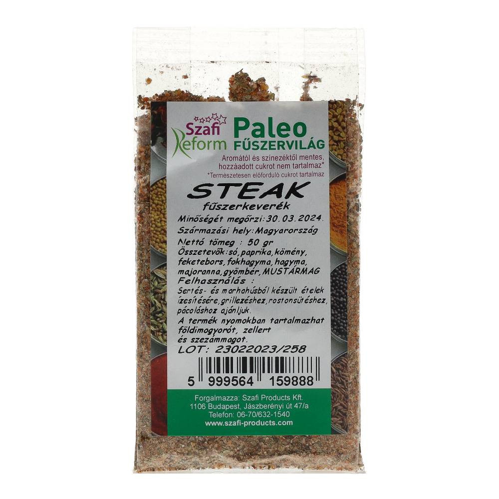 Zmes korení na steak Szafi Reform Paleo 50 g