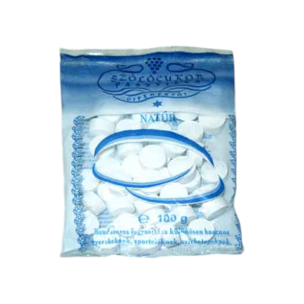 Natural glucose tablet in bags 100 g