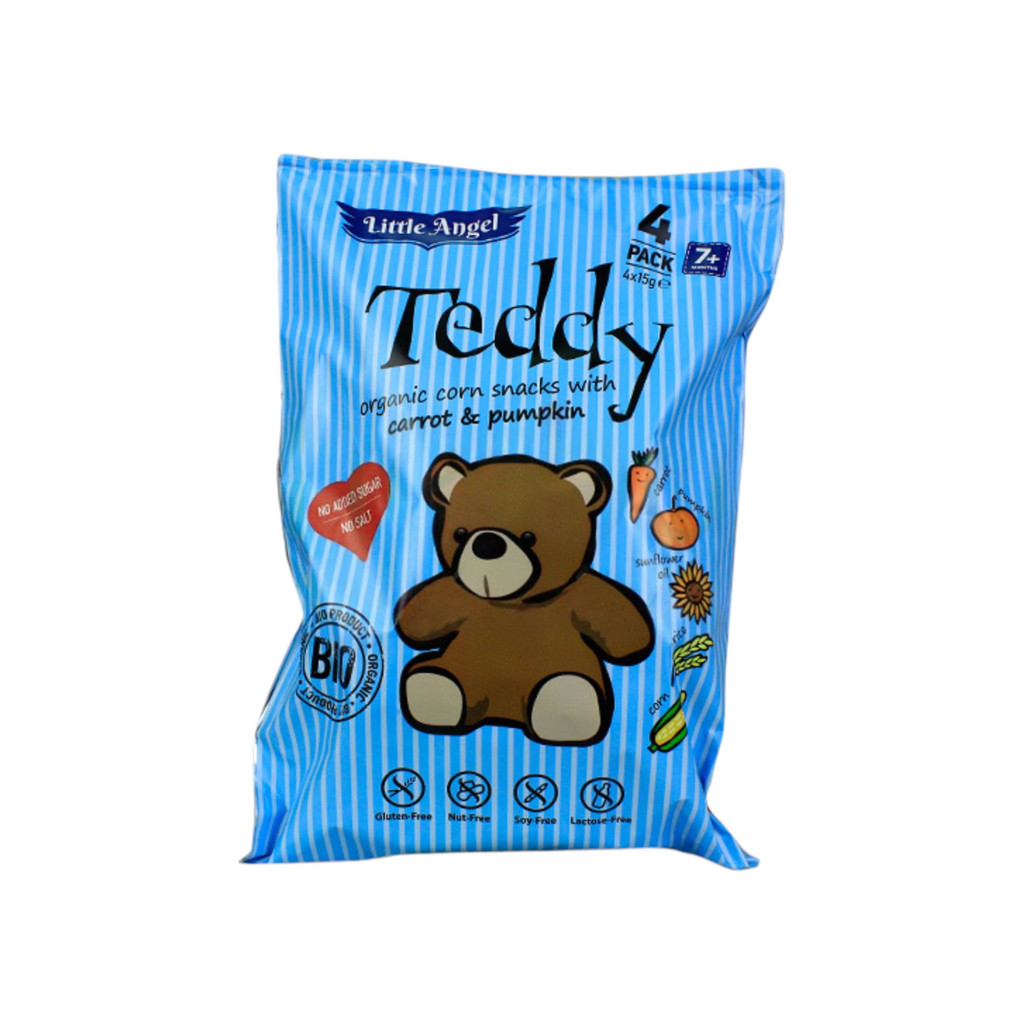 Teddy bio kukoricás snack 4x15g 60 g