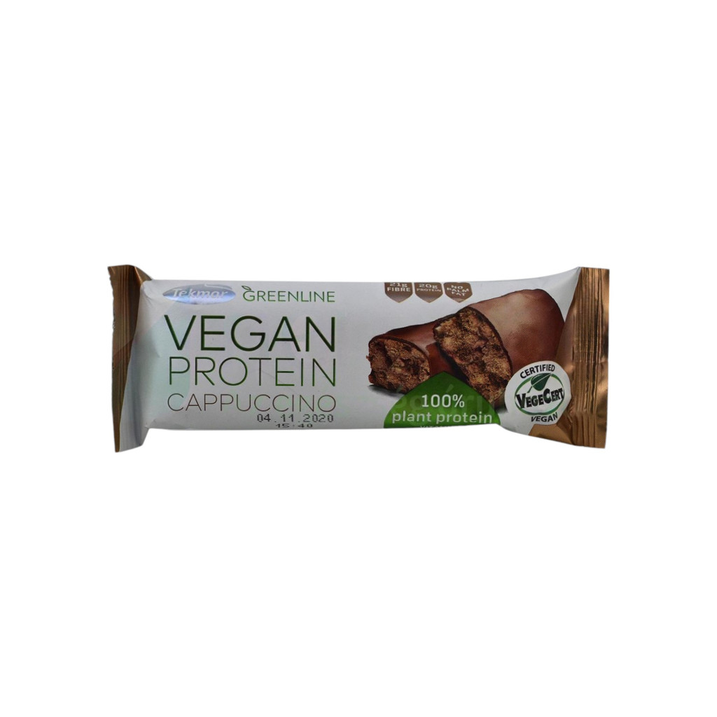 TEKMAR GREENLINE VEGÁN NÖVÉNYI PROTEIN SZELET CAPPUCINOS 40 g