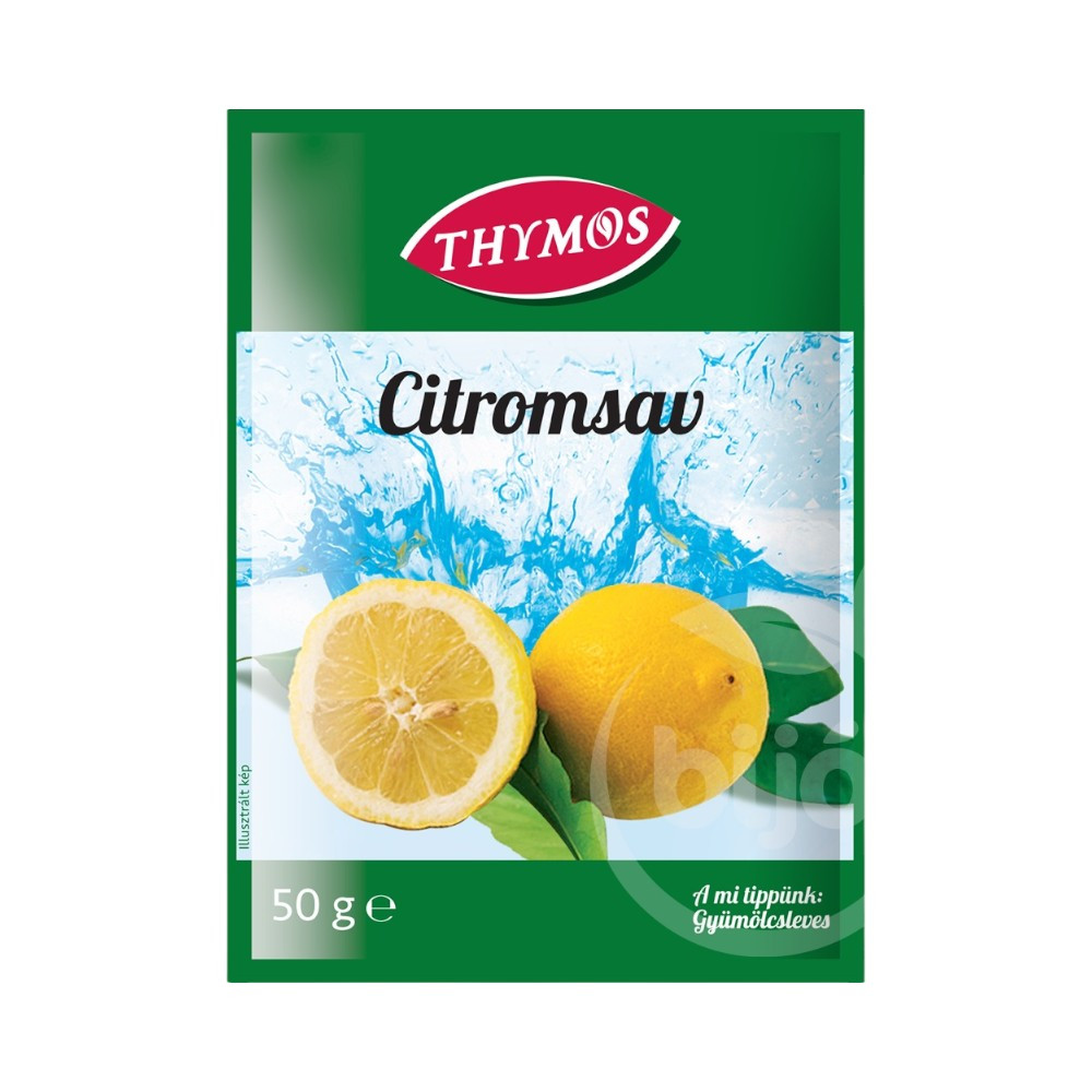 Thymos food-grade citric acid sachet 50 g