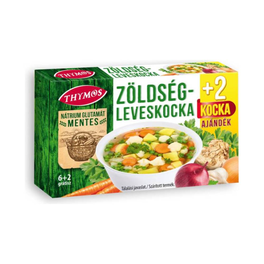 Thymos Gemüsebrühwürfel glutenfrei 6+2 gratis 80 g