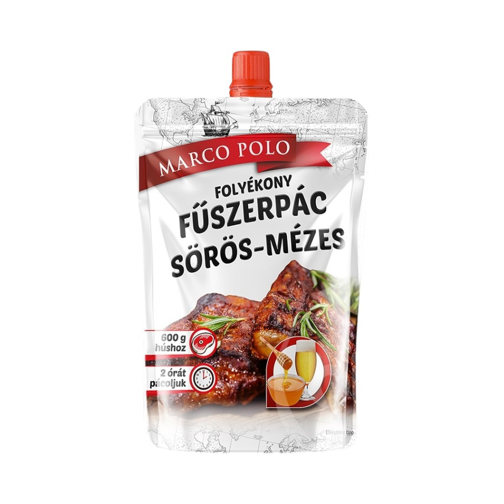 Thymos marco polo folyékony fűszerpác sörös-mézes visszazárható 90 g