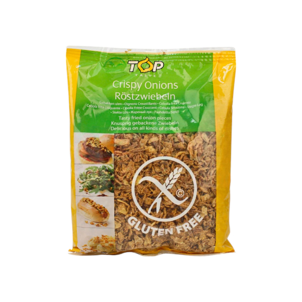 Top Taste knusprig gebratene Zwiebeln in einer Tüte, glutenfrei, 200 g