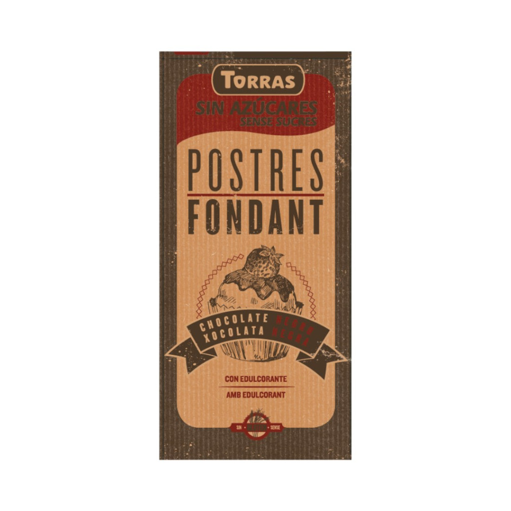 Torras Kochschokolade 52% ohne zugesetzten Zucker 200 g