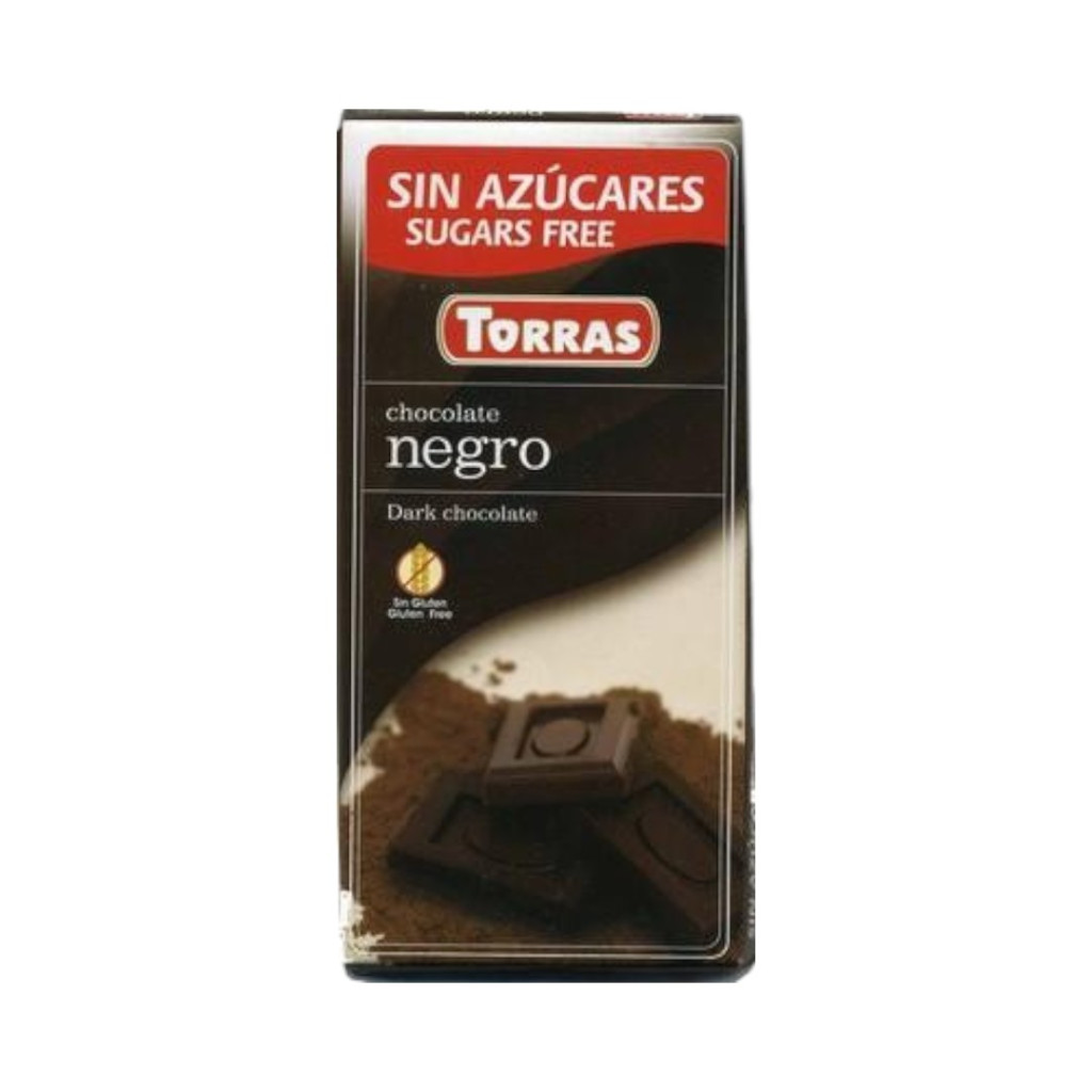 Czekolada gorzka Torras bezglutenowa bez dodatku cukru 75 g