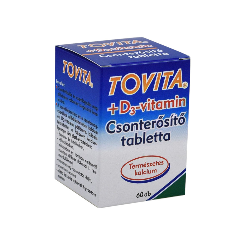 Tovita csonterősítő tabletta+d3 vitamin 60 db