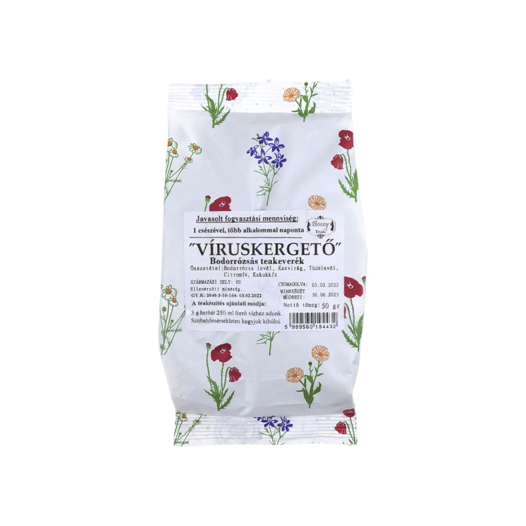 ÚJ GYÓGYFŰ "VÍRUSKERGETŐ" TEAKEVERÉK 50 g
