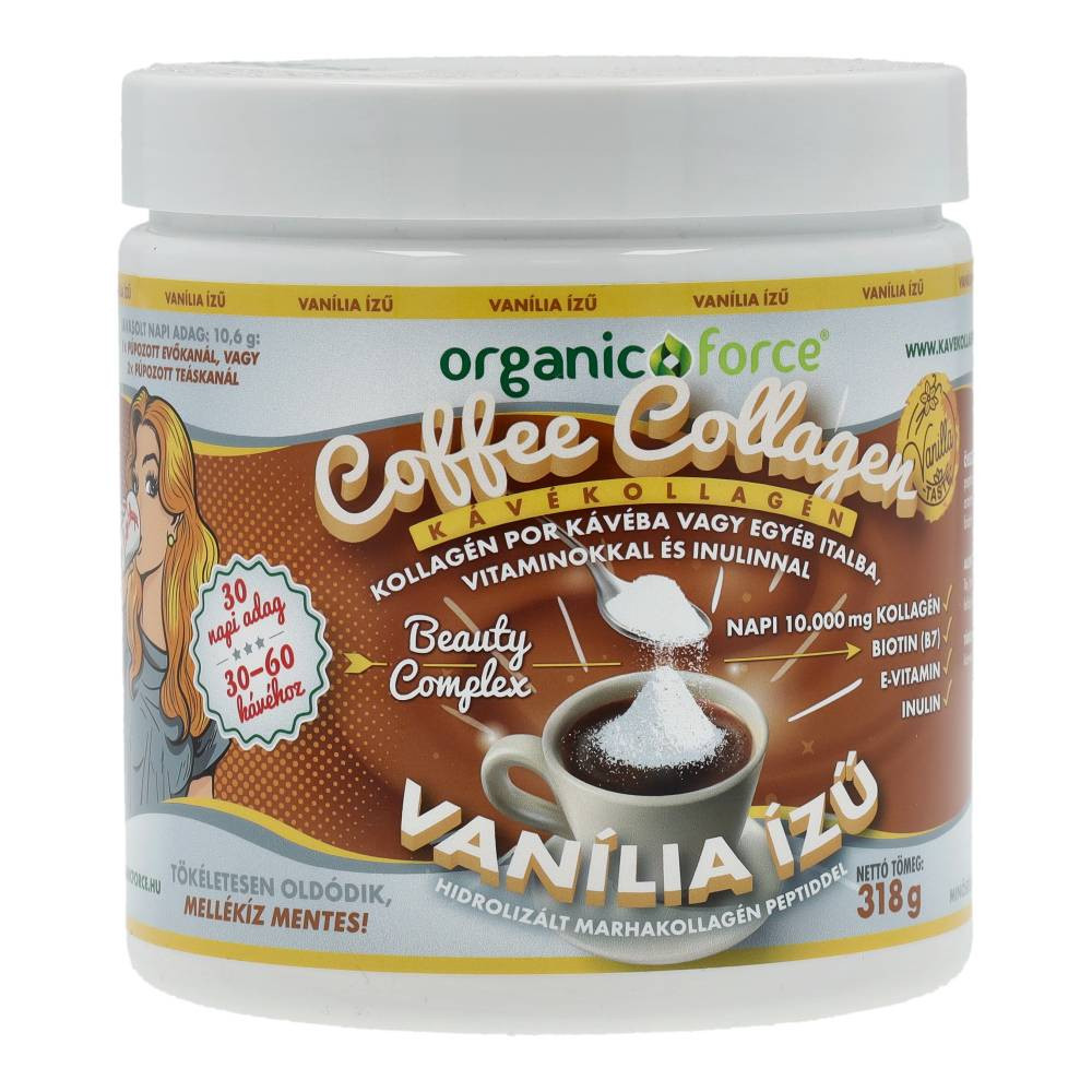 ÚJ ORGANIC F.KÁVÉKOLLAGÉN VANÍLIA 318 g