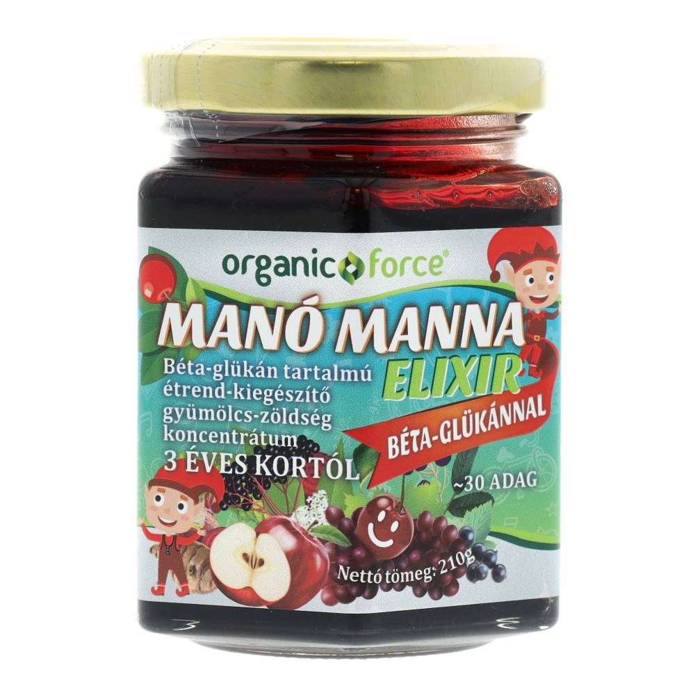 ÚJ ORGANIC F.MANÓ-MANNA ELIXÍR GYERMEK 210 g