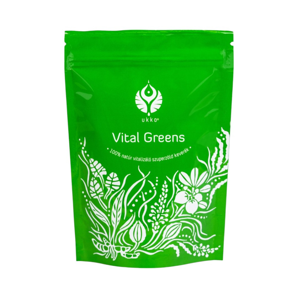 UKKO Vital Greens 120g 100% natural energizing supergreen blend