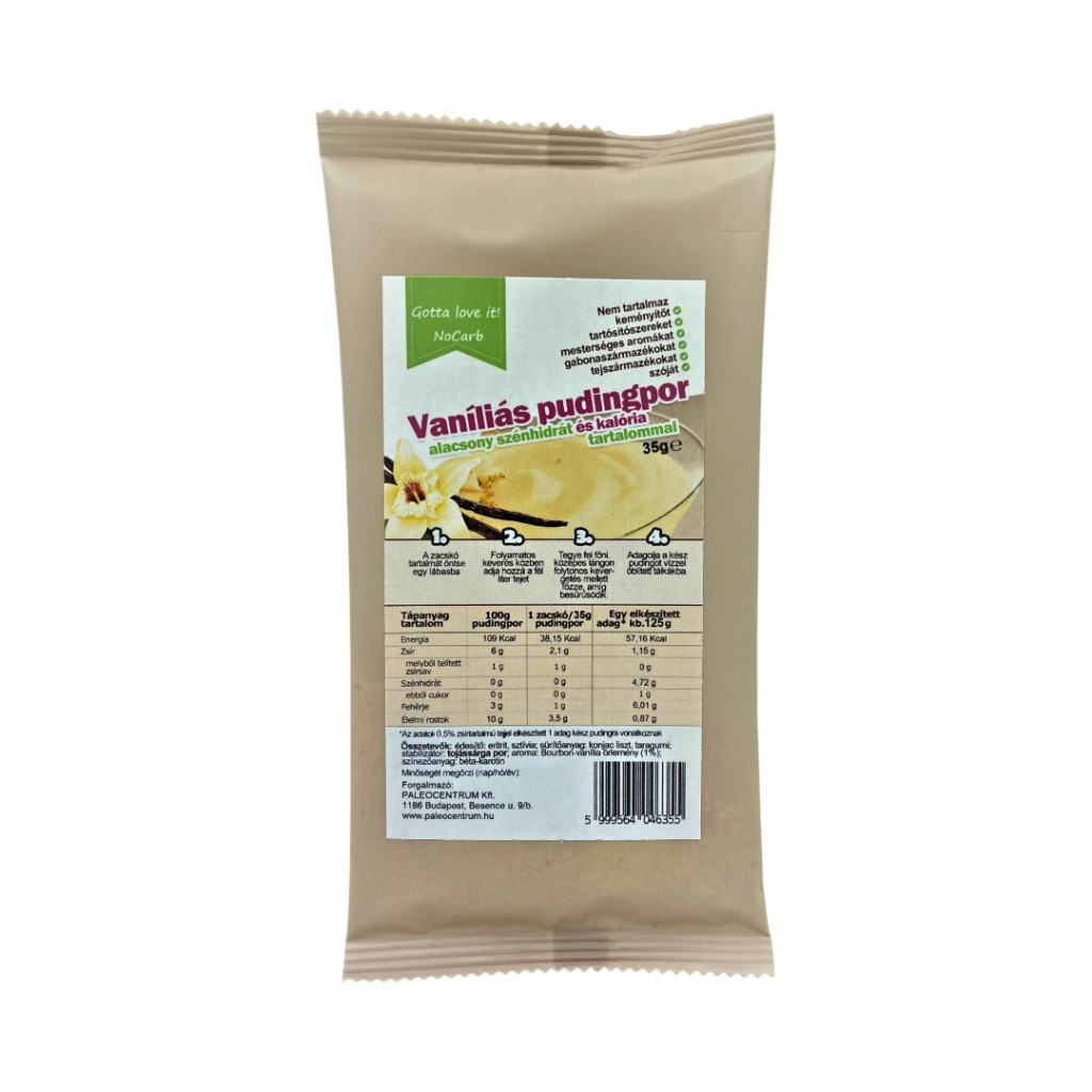 Proszek budyniowy waniliowy 35g NoCarb Musisz to pokochać!