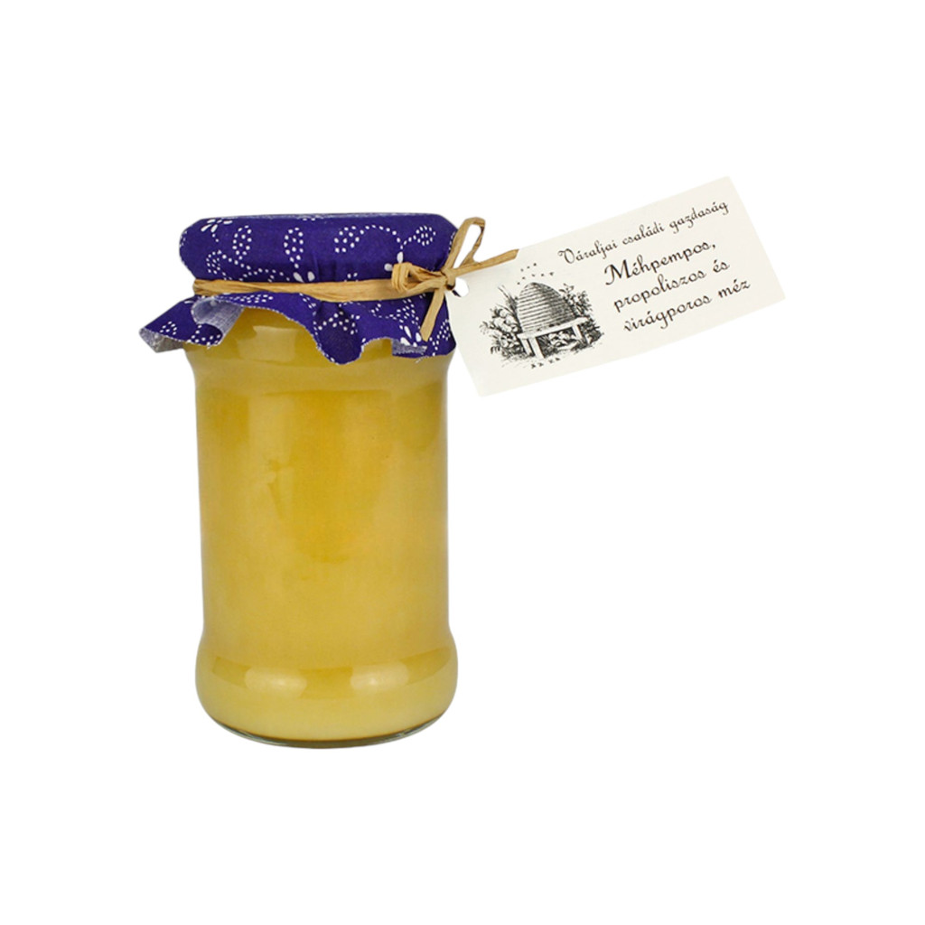 VÁRALJAI BEE POLLEN, PROPOLIS AND FLOWER POLLEN HONEY 400 g