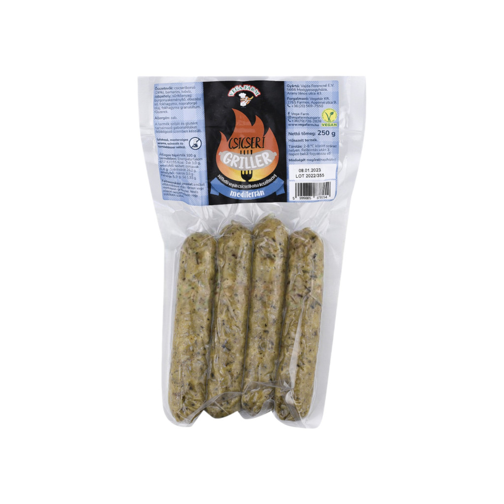 VEGA FARM CSICSERI GRILLER MEDITERRÁN FŰSZEREZÉSŰ CSICSERIBORSÓKÉSZÍTMÉNY 250G [H]