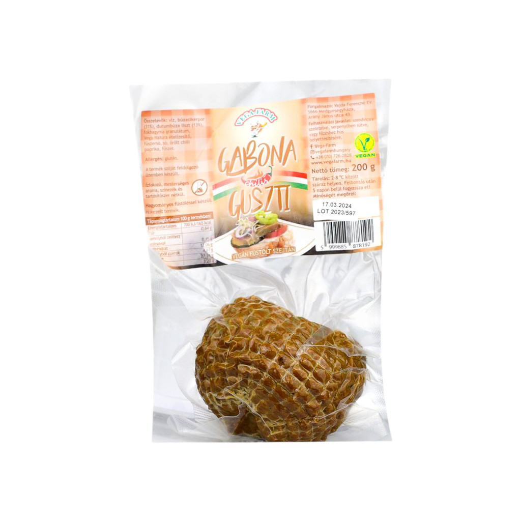 Vega Farm gabona guszti füstölt, chilis ízesítésű 200 g