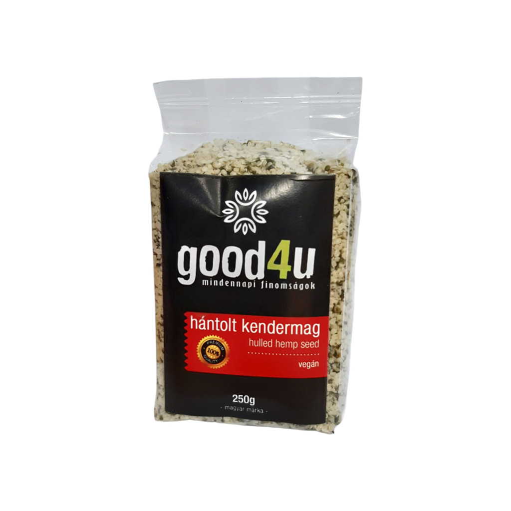 VEGAN GOOD4U MINDENNAPI FINOMSÁGOK KENDERMAG, HÁNTOLT 250G