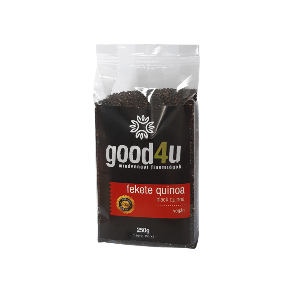 VEGAN GOOD4U MINDENNAPI FINOMSÁGOK QUINOA, FEKETE 250G