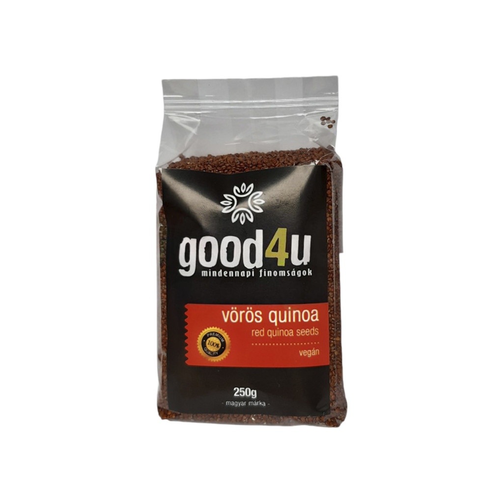VEGAN GOOD4U MINDENNAPI FINOMSÁGOK QUINOA, VÖRÖS 250G