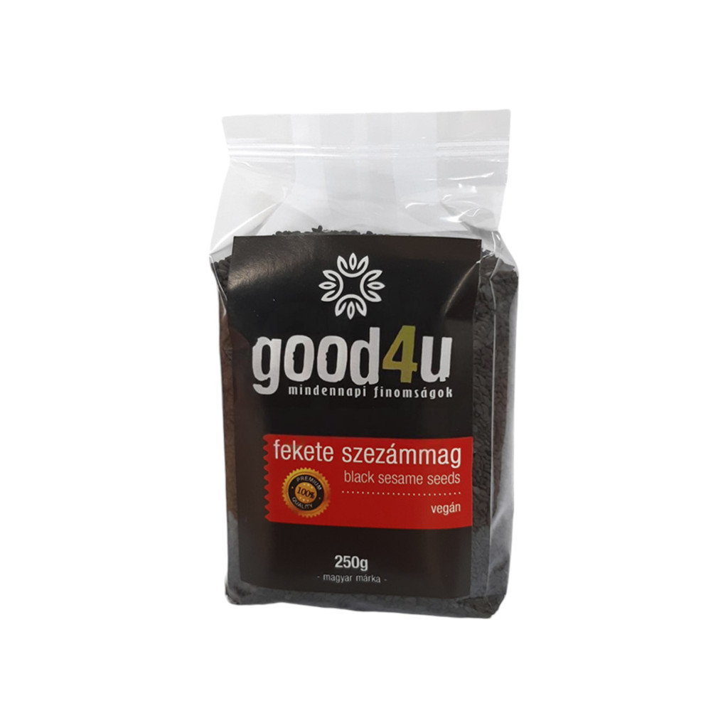 VEGAN GOOD4U MINDENNAPI FINOMSÁGOK SZEZÁMMAG FEKETE 250G