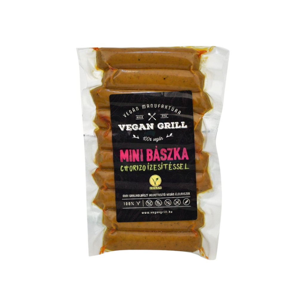 Vegan grill mini bászka chorizo ízesítéssel 180 g