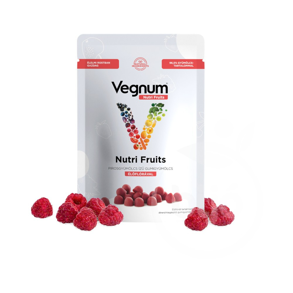 VEGNUM NUTRIFRUITS ÉLŐFLÓRÁVAL PIROSGY.
