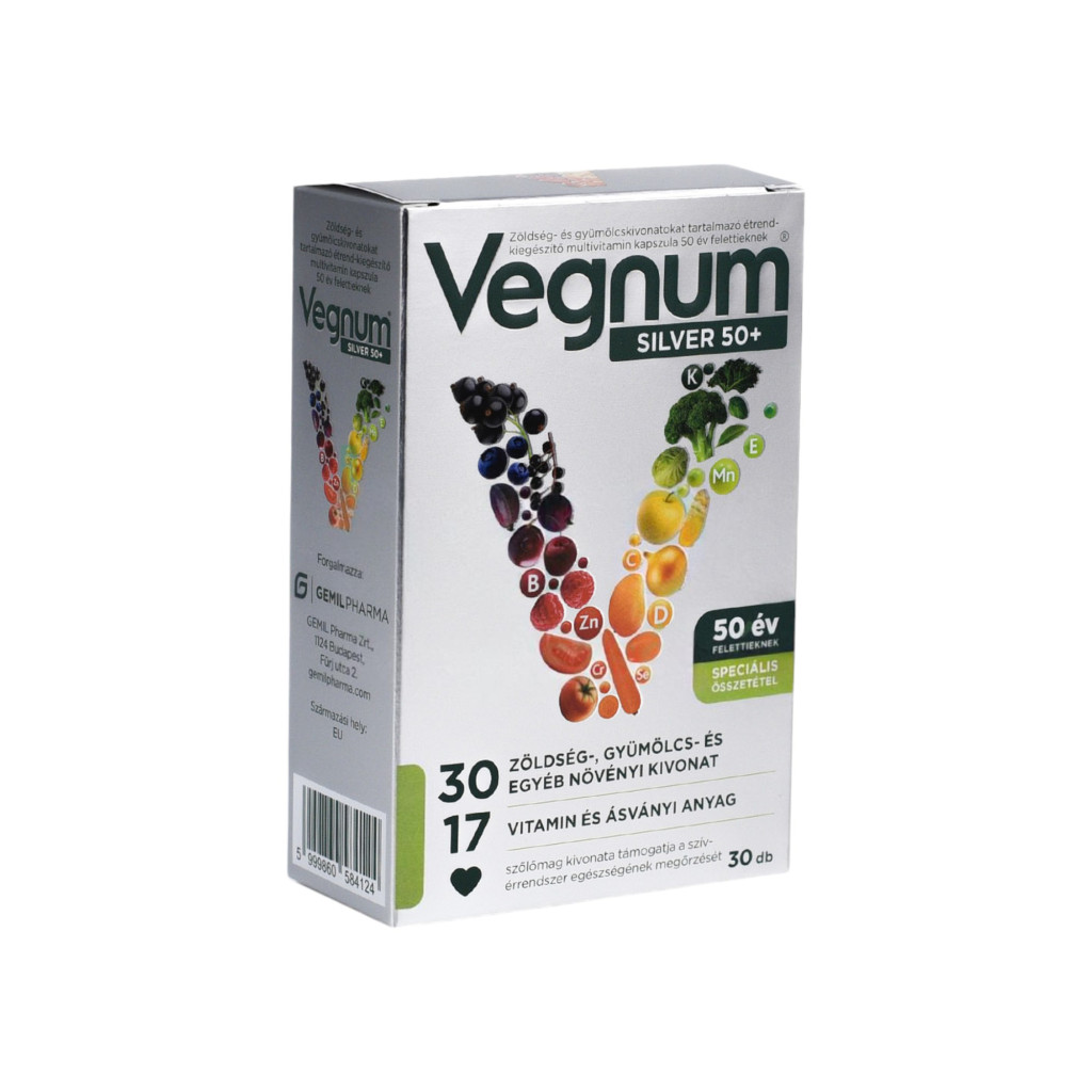 Vegnum silver 50+ doplněk stravy multivitamin kapsle 30 ks