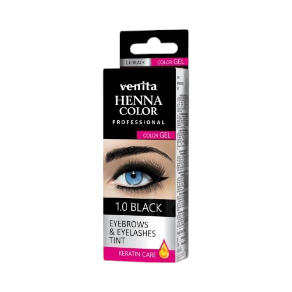 Venita henna color gyógynövényes szemöldök festék 1.0 fekete 15 g