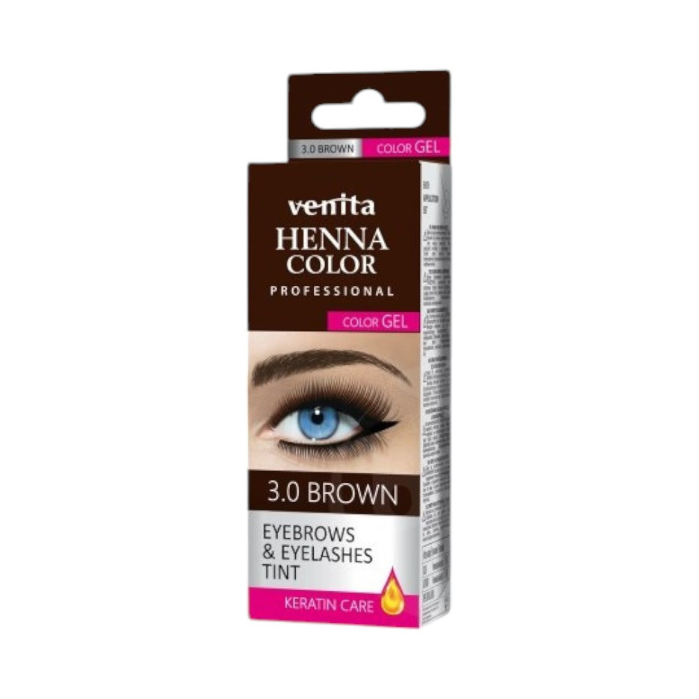 Venita henna color gyógynövényes szemöldök festék 3.0 barna 15 g